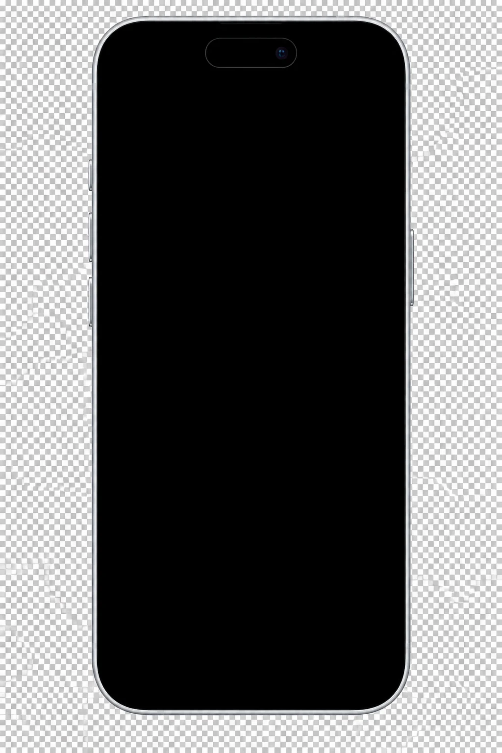 Mockup de un iPhone 17 mostrando conversaciones de ejemplo con Luma